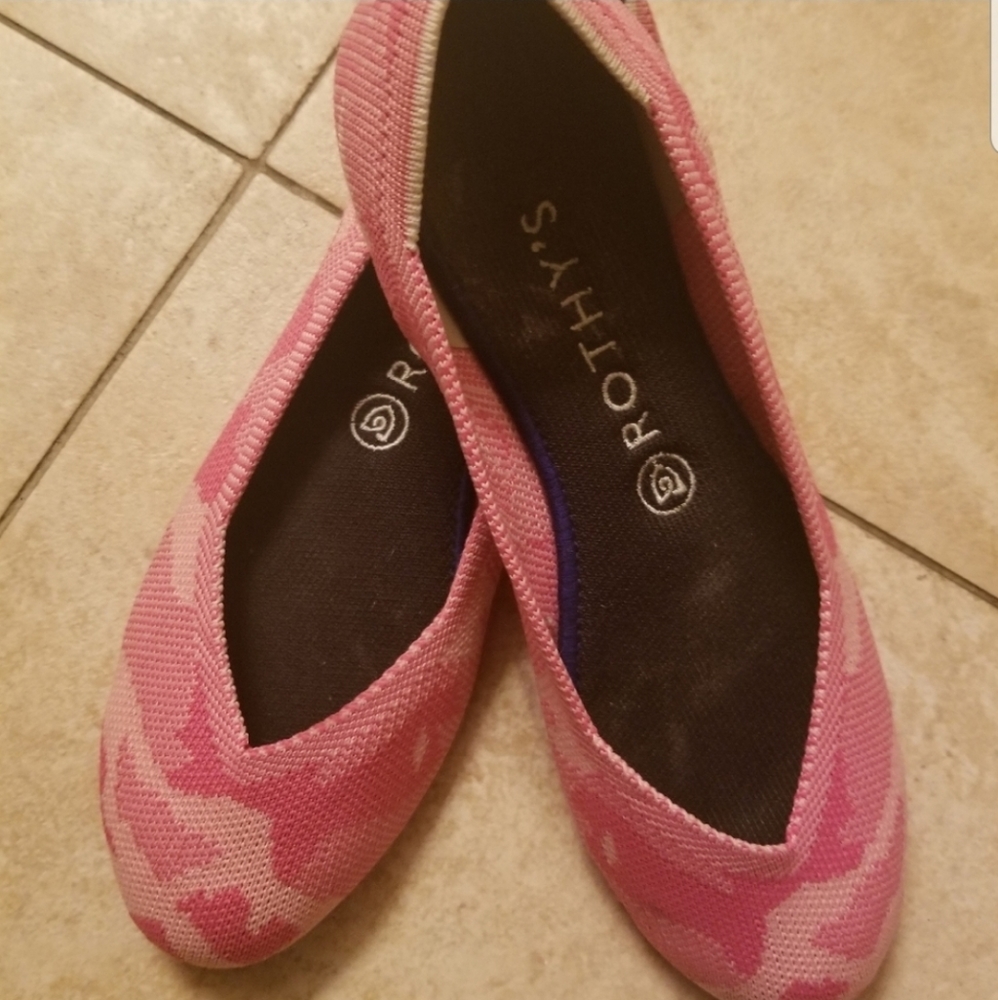 Pink camo Rothy's